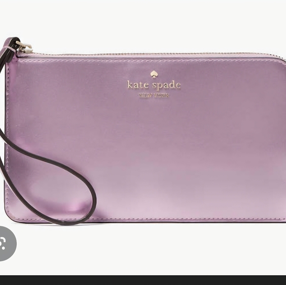 Kate Spade Lucy Medium L-Zip Wristlet Quartz Pink KJ029 - Picture 6 of 8